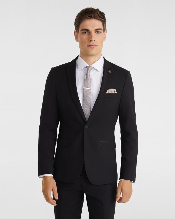 yd. - Aston Slim Fit Suit Jacket - Suits & Blazers (BLACK) Aston Slim Fit Suit Jacket