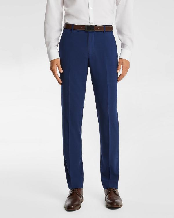 yd. - Blueprint Slim Stretch Dress Pant - Suits & Blazers (BLUE) Blueprint Slim Stretch Dress Pant