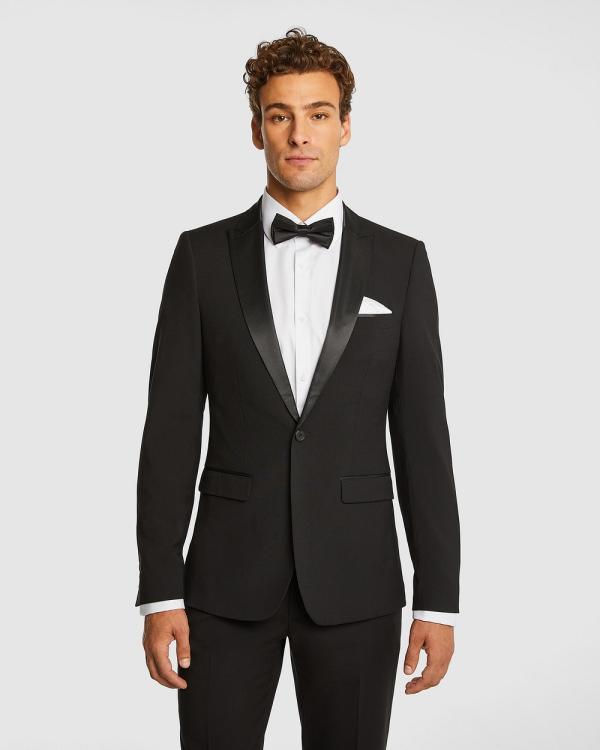 yd. - Seville Tuxedo Slim Suit Jacket - Suits & Blazers (BLACK) Seville Tuxedo Slim Suit Jacket