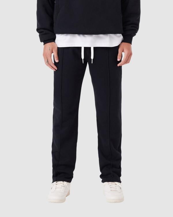 Zanerobe - Fleece Football Trackpant - Sweatpants (Black) Fleece Football Trackpant