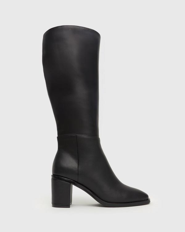 Zeroe - Greta Vegan Knee High Dress Boots - Knee-High Boots (Black) Greta Vegan Knee High Dress Boots