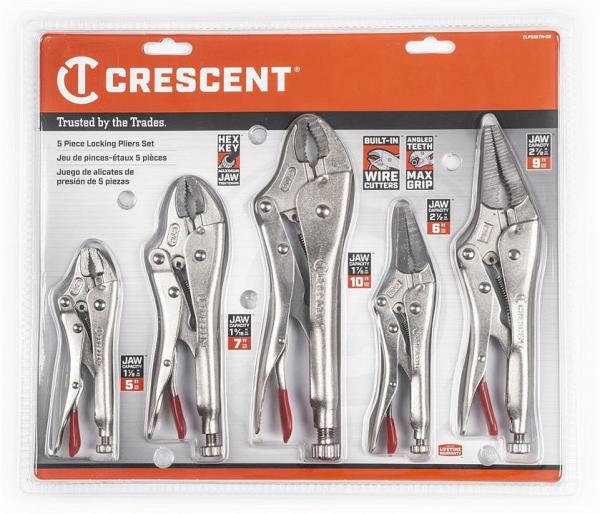 Crescent CLP5SETN-08 - Locking Plier Set 5 Piece