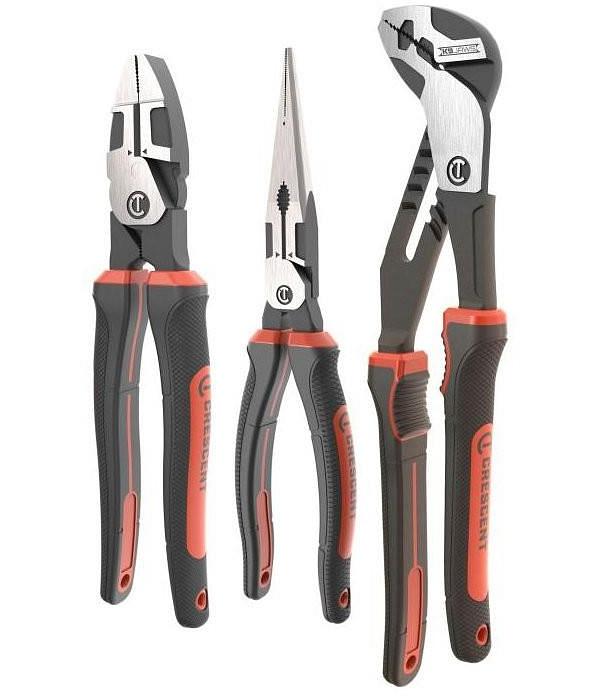 Crescent Z2SET3CG - Plier Set 3 Piece Z2 Dual Material