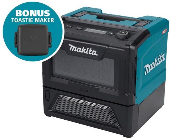 Makita MW001GZ-B - 40V Max Microwave (Tool Only) + Bonus Toastie Maker