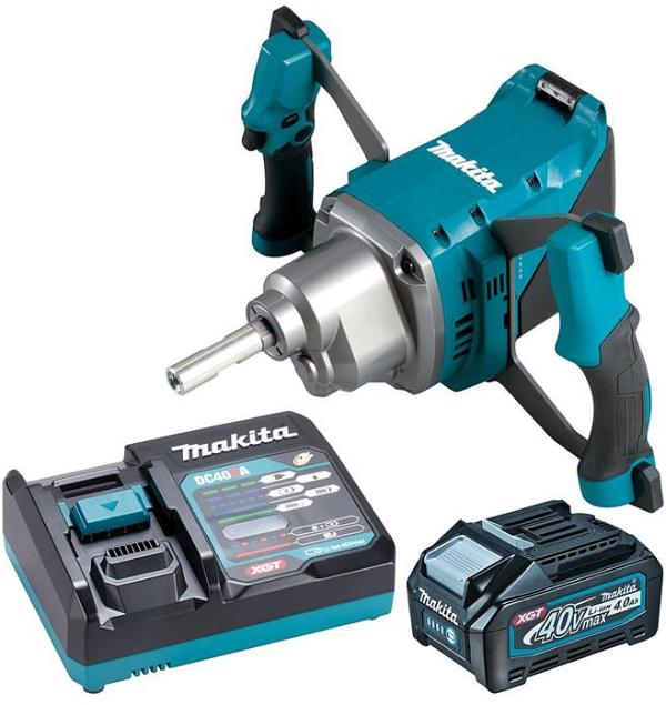 Makita UT001GM102 - 40V Max Brushless Mixer Kit (1 x 4.0Ah)