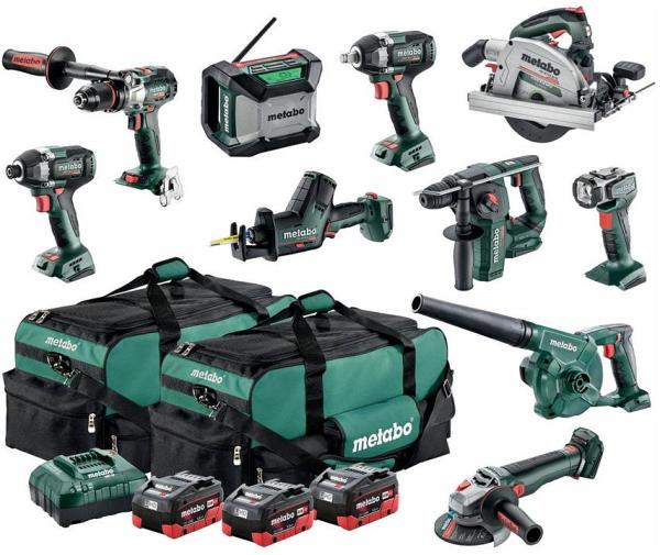 Metabo MET18MX10LB3HD55GS - 18V Brushless 10 Piece Combo Kit HD55GS (3 x 5.5Ah)