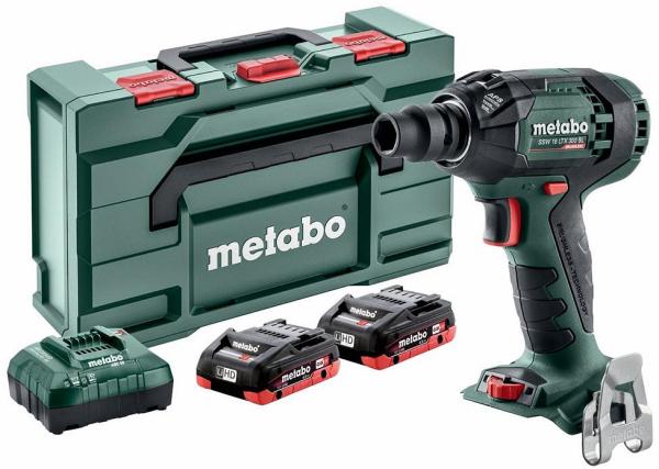 Metabo SSW18LTX300BLMB40K - 18V Brushless 300Nm 1/2 Impact Wrench Kit (2 x 4.0Ah)