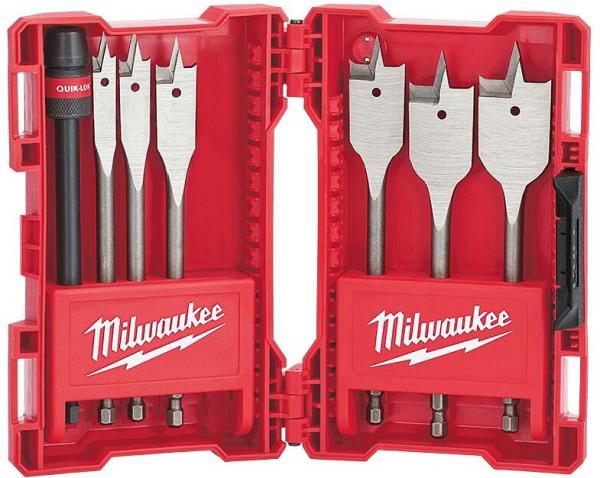 Milwaukee 48270147 - Timber Spade Bit Set - 7 Piece