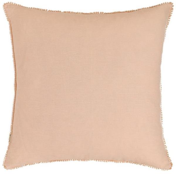 Blush Pink Oversize Linen Cushion