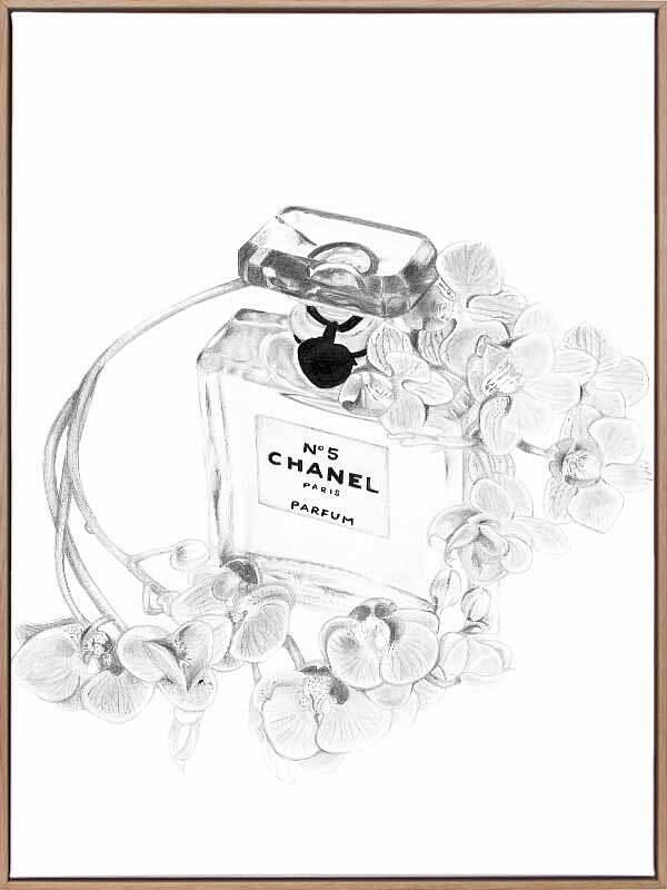Chanel Bottle Canvas Art Print