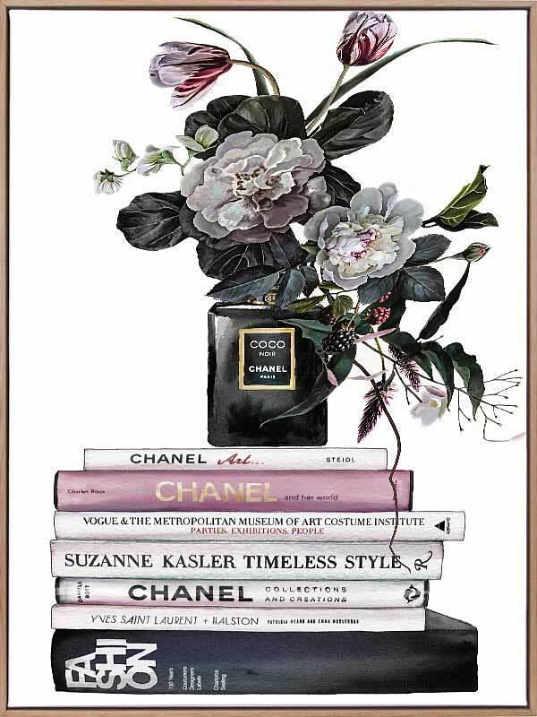 Decadent Chanel Noir Canvas Art Print