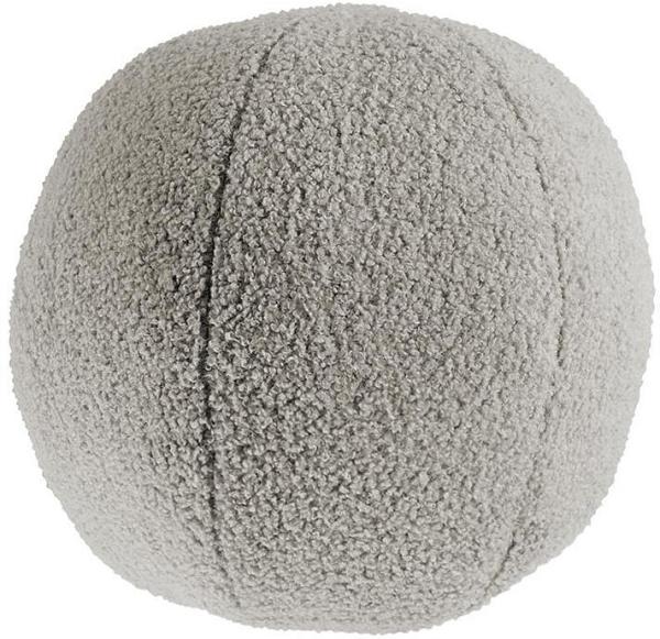 Dove Grey Boucle Ball Cushion