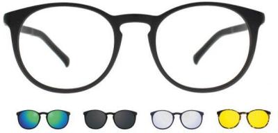 SmartBuy Collection Eyeglasses Connelly With Clip-On Four Set U-0220 M02