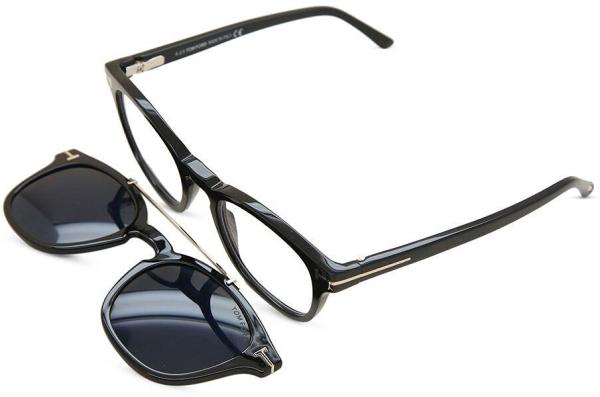 Tom Ford Eyeglasses FT5532-B Blue-Light Block with Clip-On 01V