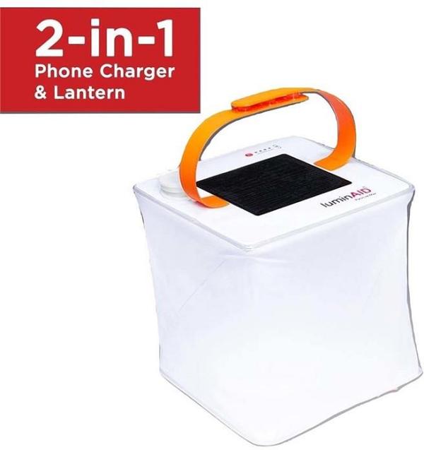 LuminAid PackLite Max 2 in 1 Phone Charger & Compact Solar Lantern