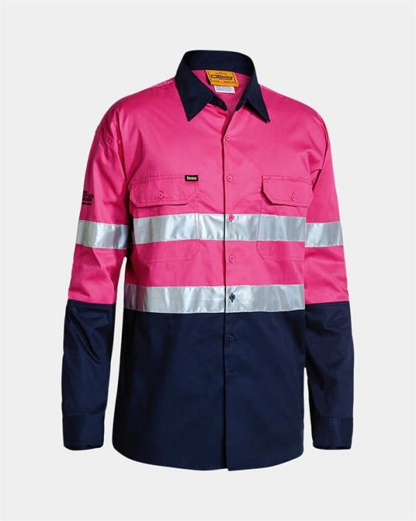 Bisley 3M Taped Hi Vis Lightweight Long Sleeve Shirt