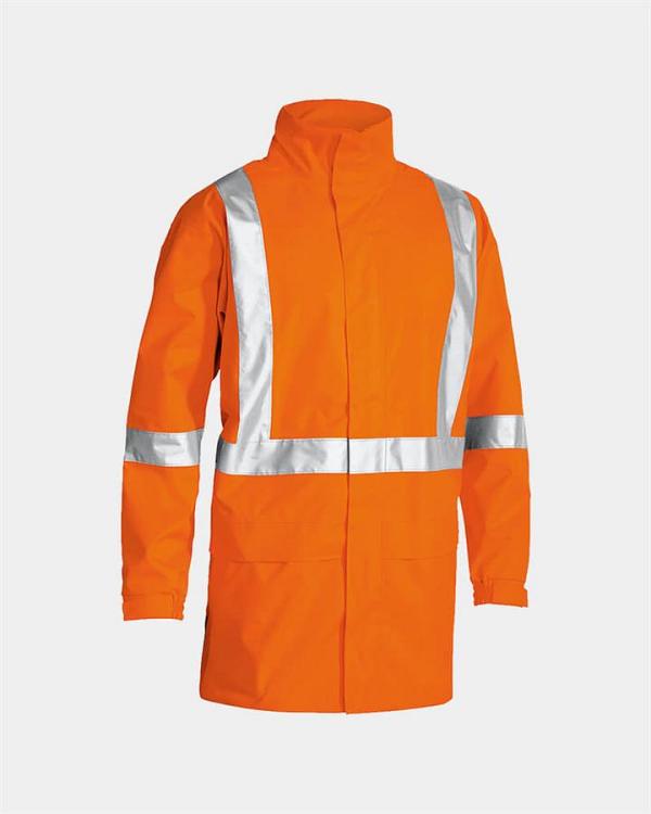 Bisley 3M Taped Hi Vis X Back Rain Shell Jacket