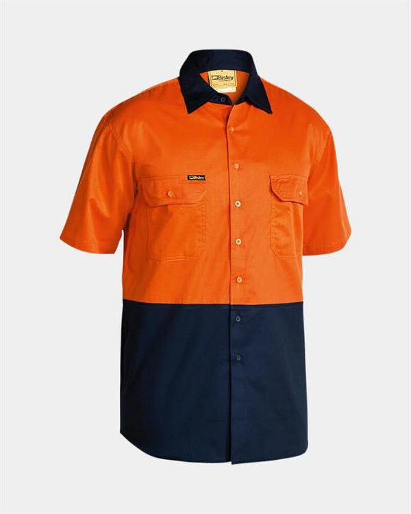 Bisley Cool Lightweight Short Sleeve Drill Shirt