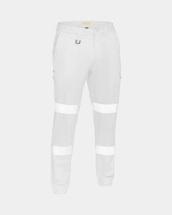 Bisley Taped Biomotion Stretch Cotton Drill Cargo Cuffed Pant