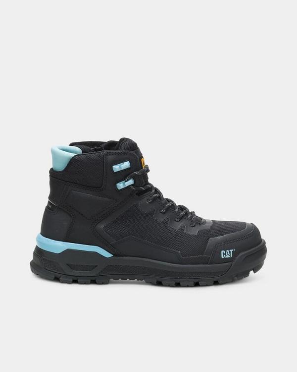 CAT Women's Propulsion Safety Boot - Black/Sky Blue