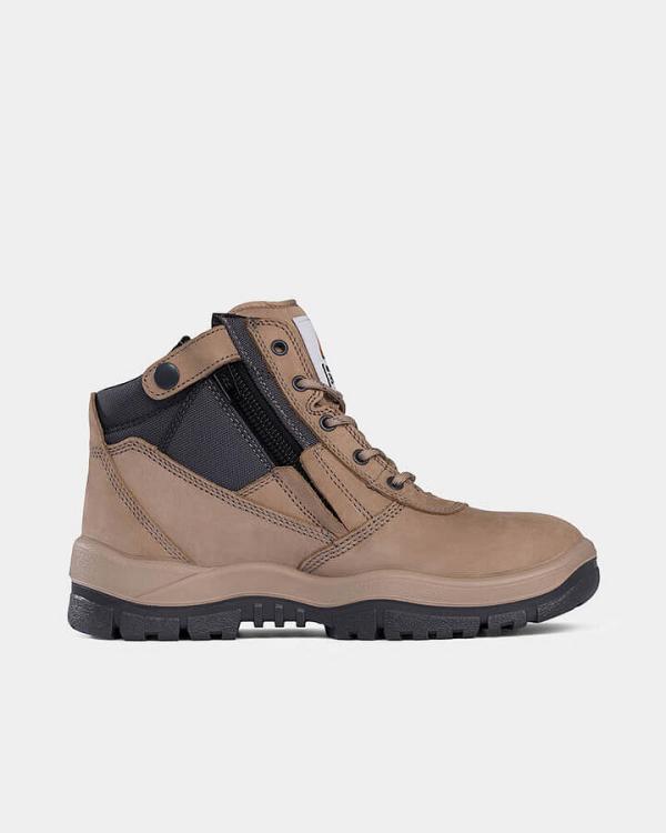 Mongrel ZipSider Safety Boot - Stone