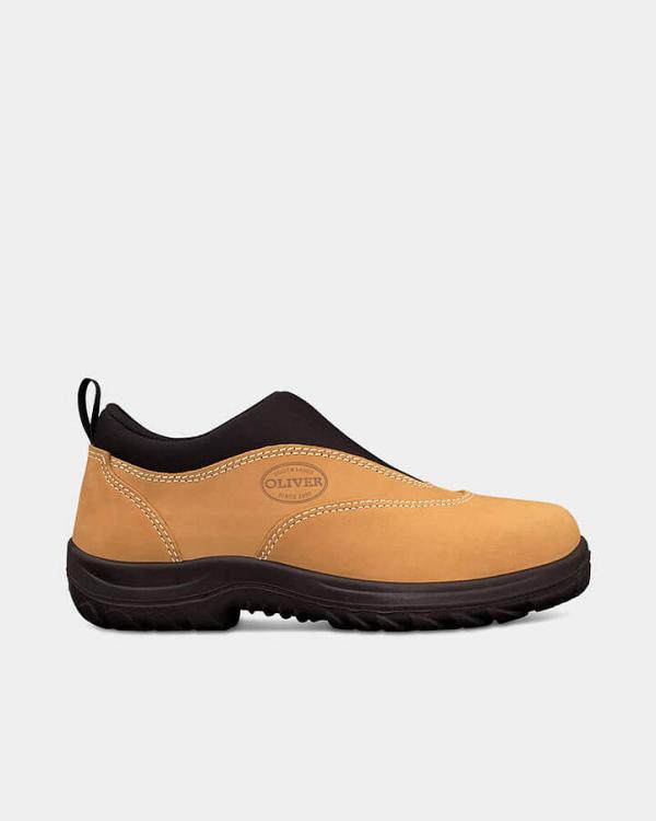 Oliver Slip On Safety Sports Shoe - Wheat