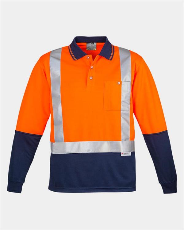 Syzmik Hi Vis Shoulder Taped Long Sleeve Polo