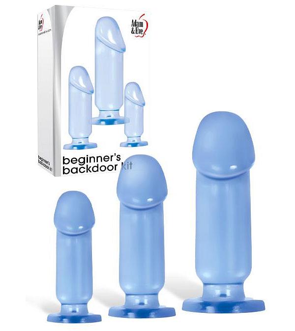 Adam and Eve Beginners Jelly Anal Training Kit (3 Pce)