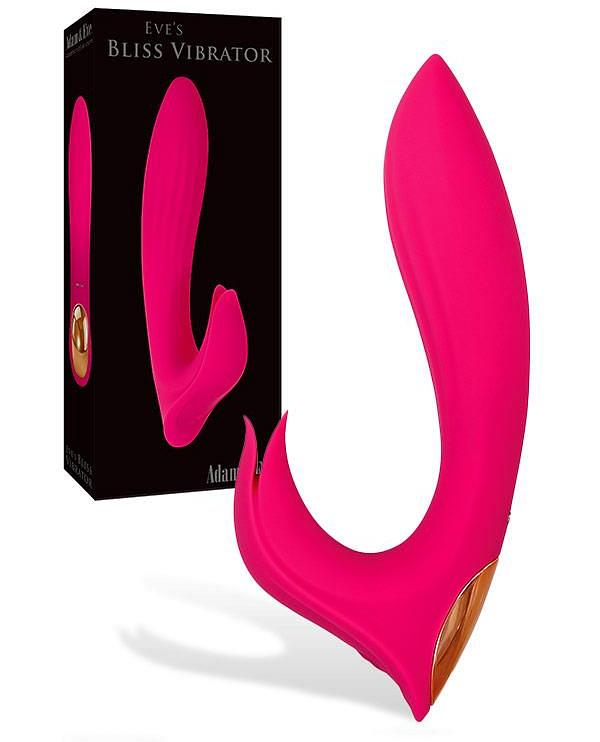 Adam and Eve Bliss 7 Rabbit Vibrator with Flower Petal Clitoral Teaser