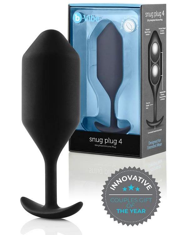B-Vibe Weighted Silicone 5.2 Snug Butt Plug 4 (257g)