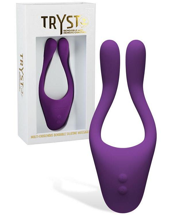 Doc Johnson Tryst 2 Remote Controlled 5.75 Bendable Couple's Vibrator
