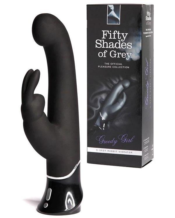 Fifty Shades Greedy Girl 9.5 Rechargeable G Spot Rabbit Vibrator