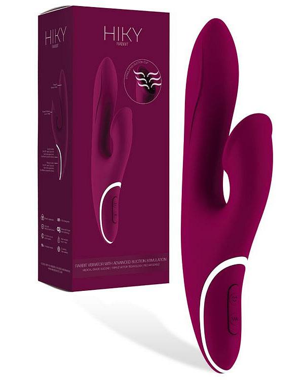 HIKY 9 Silicone Rabbit Vibrator with Clitoral Suction