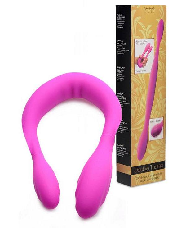 Inmi Double Thump 14.5 Vibrating Dual Ended Dong