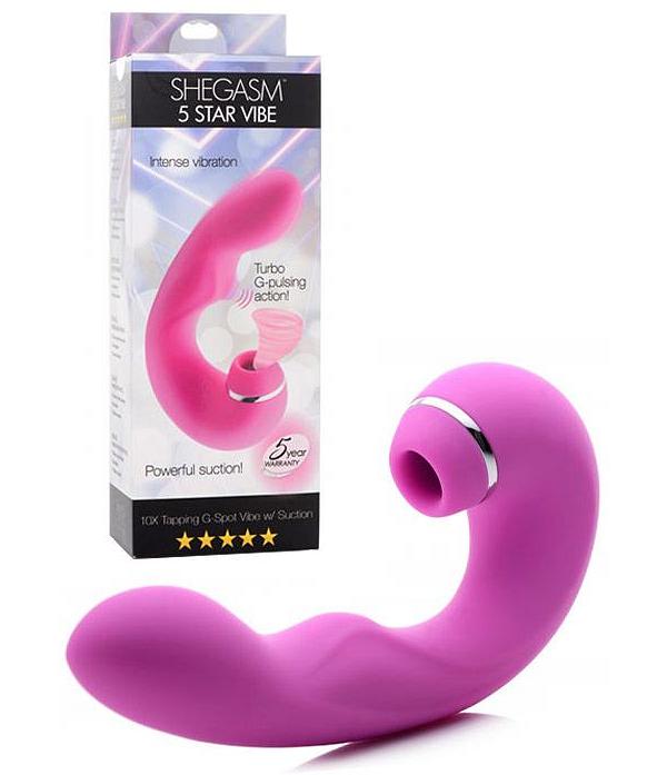 Inmi Shegasm 5 Star 6.3 Tapping G Spot Vibrator with Clitoral Suction