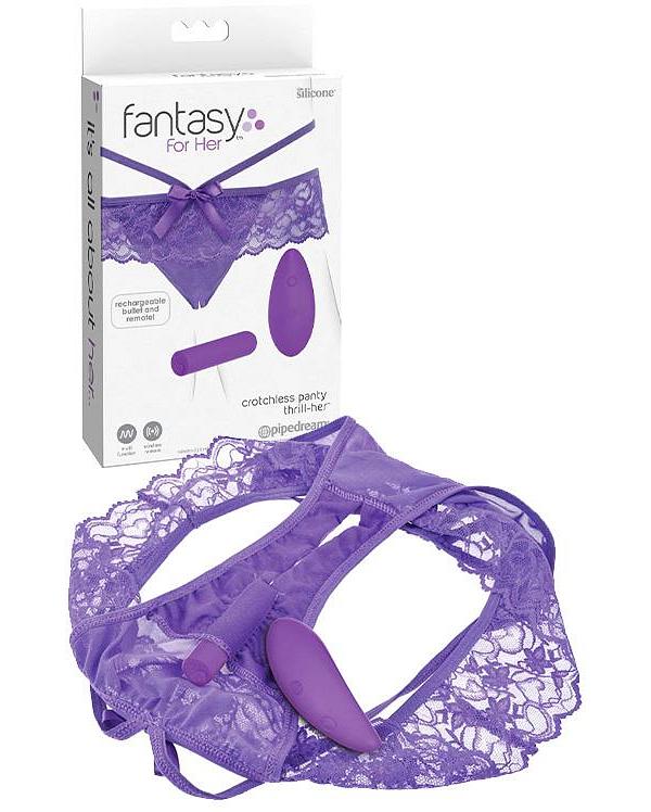 Pipedream Remote Controlled Vibrating Crotchless Panty