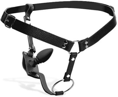 Strict 3.75 Butt Plug & Cock Ring Harness