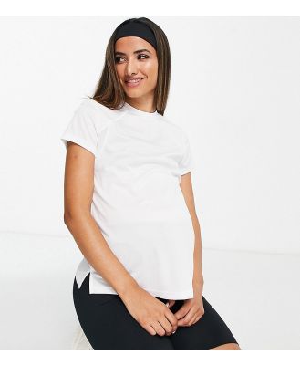 ASOS 4505 Maternity icon performance t-shirt in grey-White