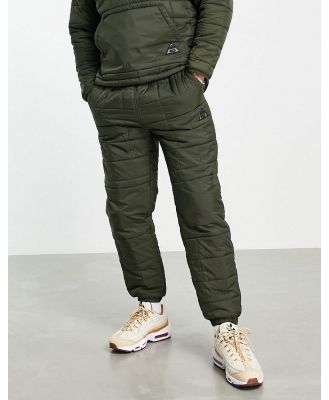 ASOS 4505 quilted trackies with knee panels-Green