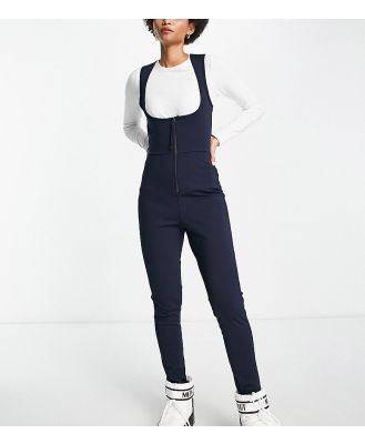 ASOS 4505 Tall ski scoop front all in one with zip detail in navy-Blue