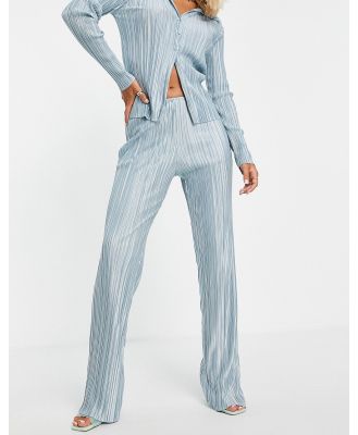 ASOS DESIGN 90s jersey plisse suit pants co-ord-Multi