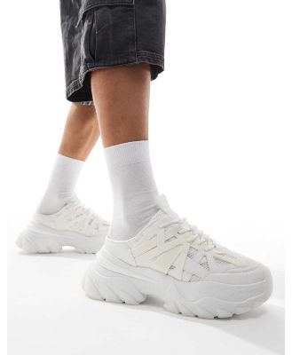 ASOS DESIGN chunky mule sneakers in white