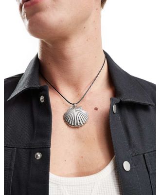 ASOS DESIGN cord necklace-Silver