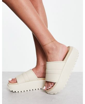 ASOS DESIGN Flame three part sliders in neutral