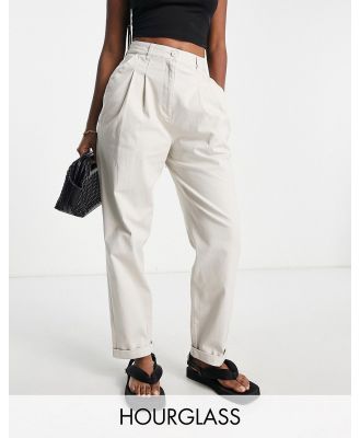 ASOS DESIGN Hourglass chino pants in stone-Neutral