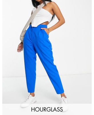 ASOS DESIGN Hourglass smart tapered pants in blue