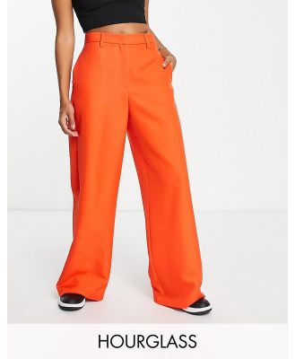 ASOS DESIGN Hourglass wide leg pants in tomato-Red