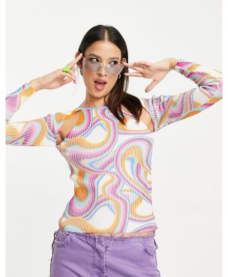 ASOS DESIGN jumper with multicolour print