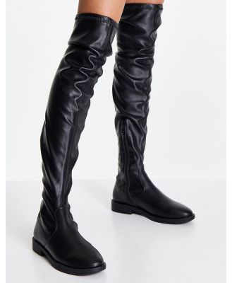ASOS DESIGN Kalani over the knee boots in black