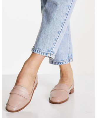 ASOS DESIGN Mussy loafer flat shoes in blush-Pink